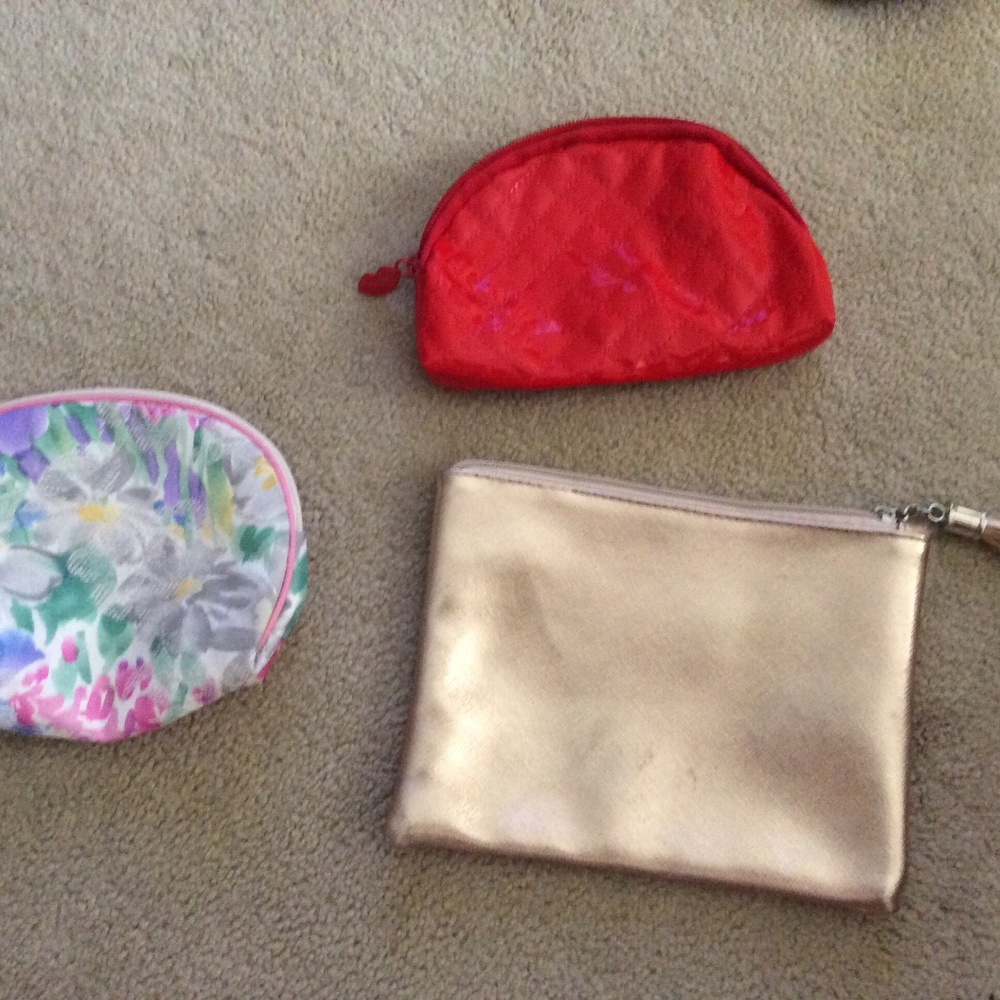 Three Small Cosmetic Bags